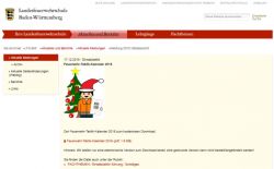 Screenshot der Homepage der Landesfeuerwehrschule Baden-Württemberg