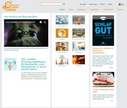 Screenshot der Homepage Rauchmelder Lebensretter