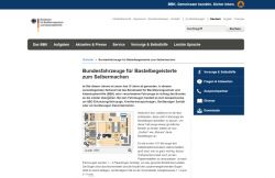 Screenshot der Homepage der BBK