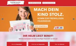 Screenshot der Homepage der Kampagne "Mach Dein Kind stolz"