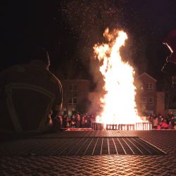 Martinsfeuer auf dem Prümer Wall.