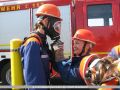 Jugendfeuerwehrangehörige beim Berufsfeuerwehrtag