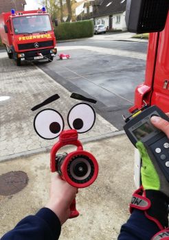 Maskottchen Florian Hohlstrahlrohr